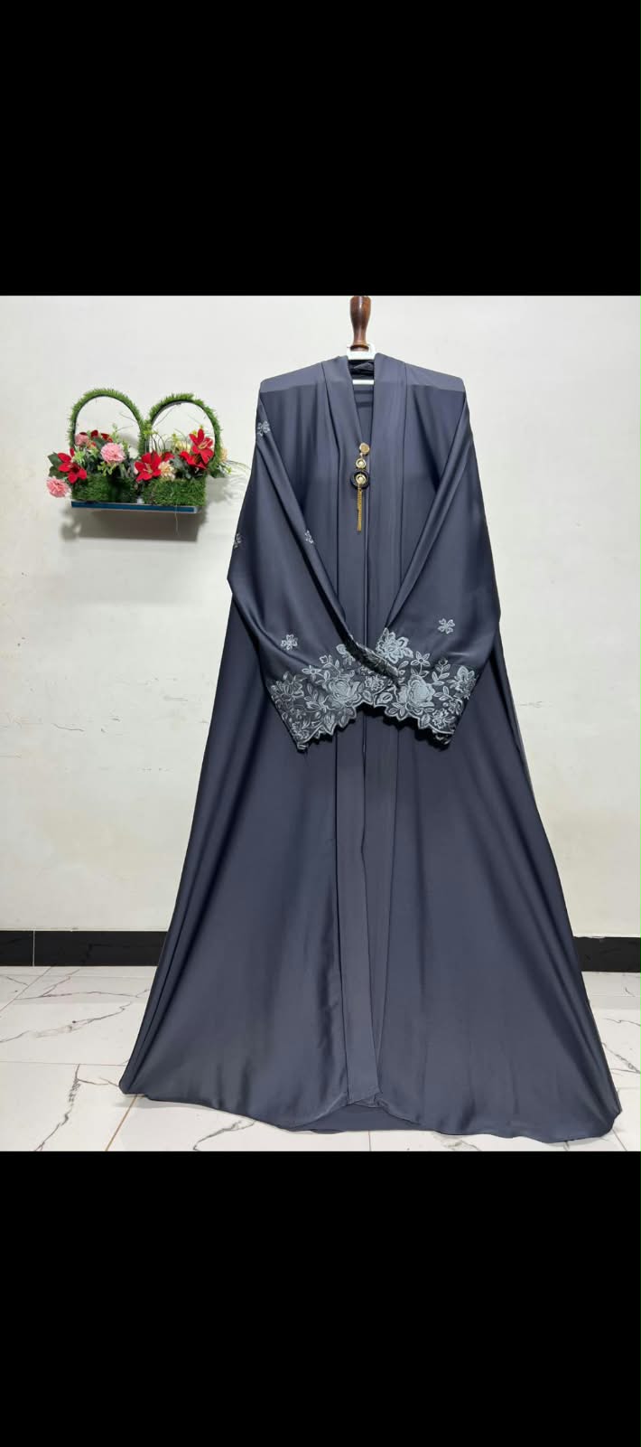 FANCY DUBAI FRONT OPEN ABAYA